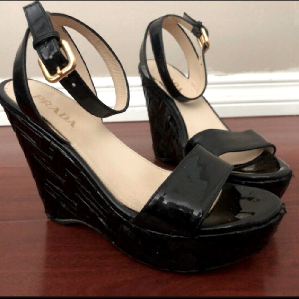 Prada Women’s Espadrille Wedge Sandal size 36/6